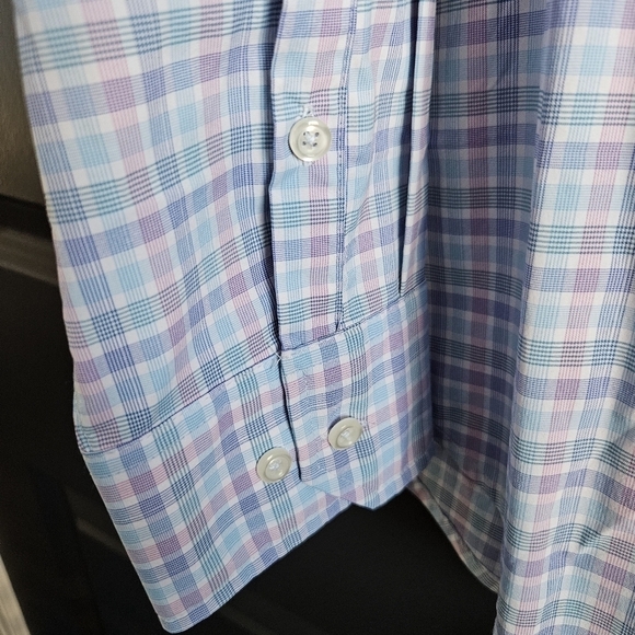 Tommy Bahama Siesta Key Check IslandZone Stretch Shirt Sz Large - Picture 4 of 13